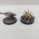 Necromunda Outland Wasteland Giant Rats x2- Painted AD074