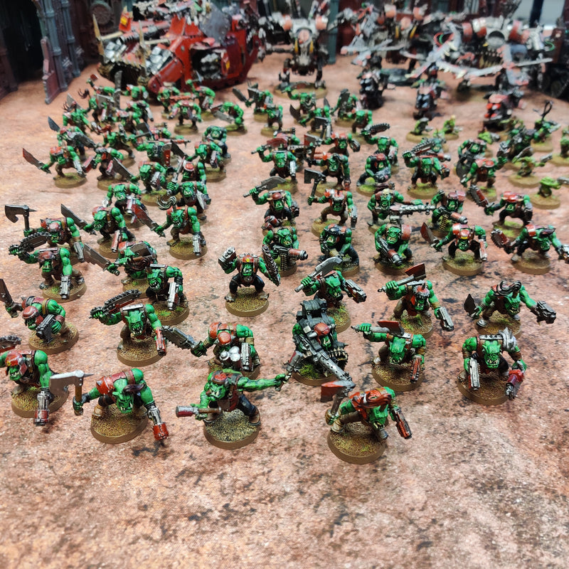 Warhammer 40k Huge Ork Army - Painted  BE021