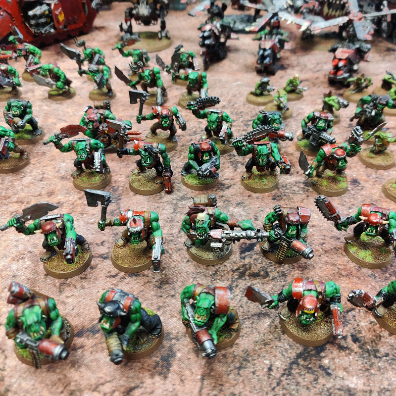 Warhammer 40k Huge Ork Army - Painted  BE021