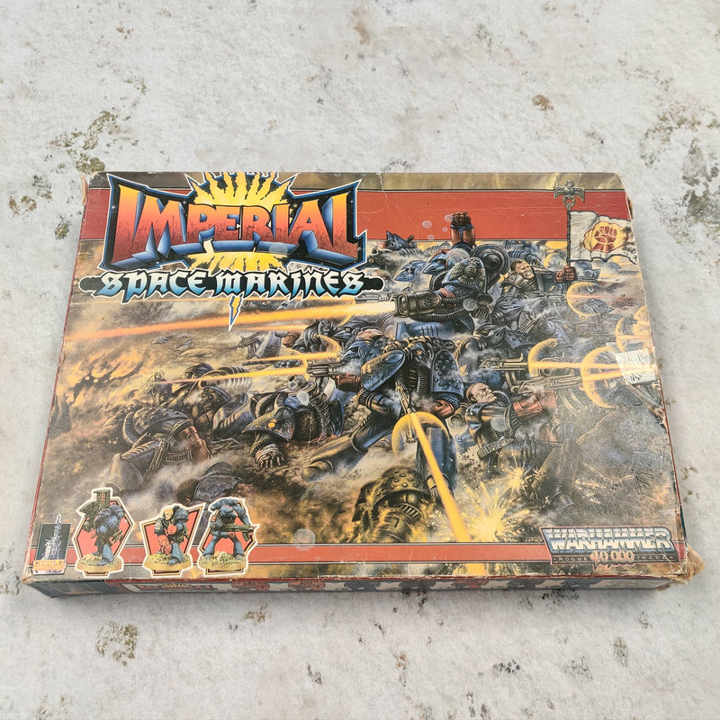 Warhammer 40k Imperial Space Marines RTB01 -28 Marines - OOP 1987 AY101