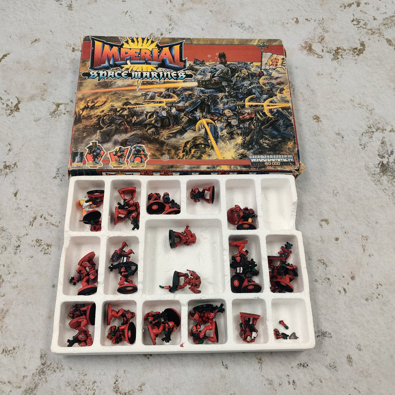 Warhammer 40k Imperial Space Marines RTB01 -28 Marines - OOP 1987 AY101