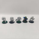Warhammer 40k Space Ork Blood Axes x5 - Metal - Rogue Trader Era AC083