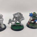 Warhammer 40k Space Ork Blood Axes x5 - Metal - Rogue Trader Era AC083