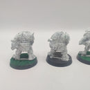 Warhammer 40k Space Ork Blood Axes x5 - Metal - Rogue Trader Era AC083