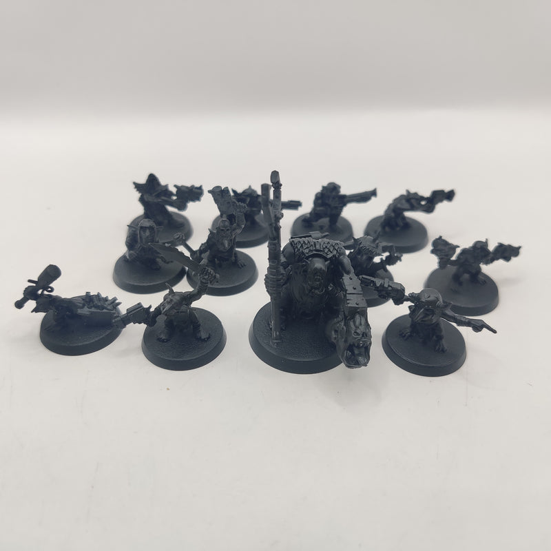 Warhammer 40k Ork Runtherd and Gretchin AE084