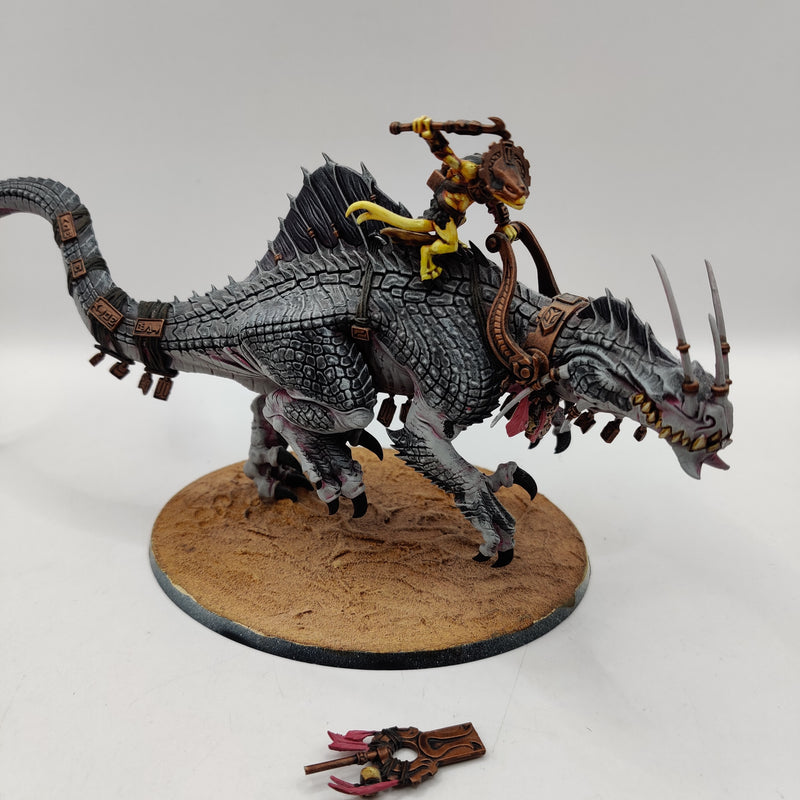 Warhammer Age of Sigmar Skink Oracle on Troglodon and Saurus Scar-Veteran AU016