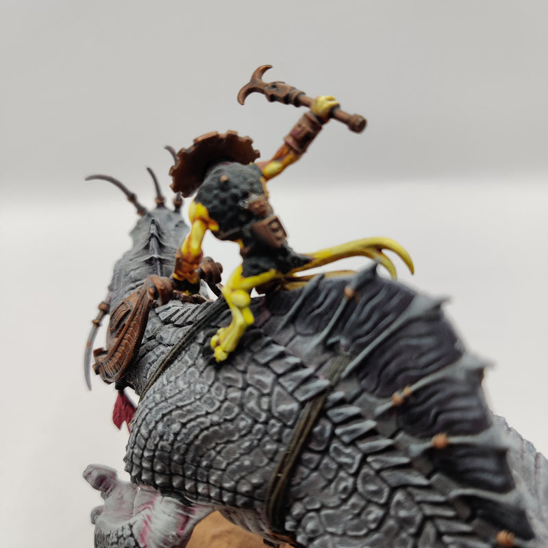 Warhammer Age of Sigmar Skink Oracle on Troglodon and Saurus Scar-Veteran AU016