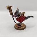 Warhammer Age of Sigmar Skink Oracle on Troglodon and Saurus Scar-Veteran AU016