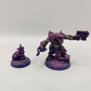 Warhammer 40k Orks Gorzag Gitstompa and Nikkit - Part Painted AZ236