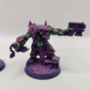 Warhammer 40k Orks Gorzag Gitstompa and Nikkit - Part Painted AZ236