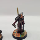 Warhammer 40k Inquisitor Soloman Lok and Retinue - Painted AZ180