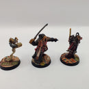 Warhammer 40k Inquisitor Soloman Lok and Retinue - Painted AZ180