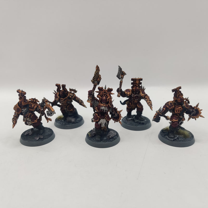 Warhammer Age of Sigmar Blades of Khorne Blood Warriors x5 - Painted AA062