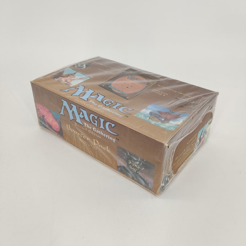 sealed revised booster box Magic The Gathering MTG Revised Edition 3rd Edition Booster Pack Box Baseball Card Exchange