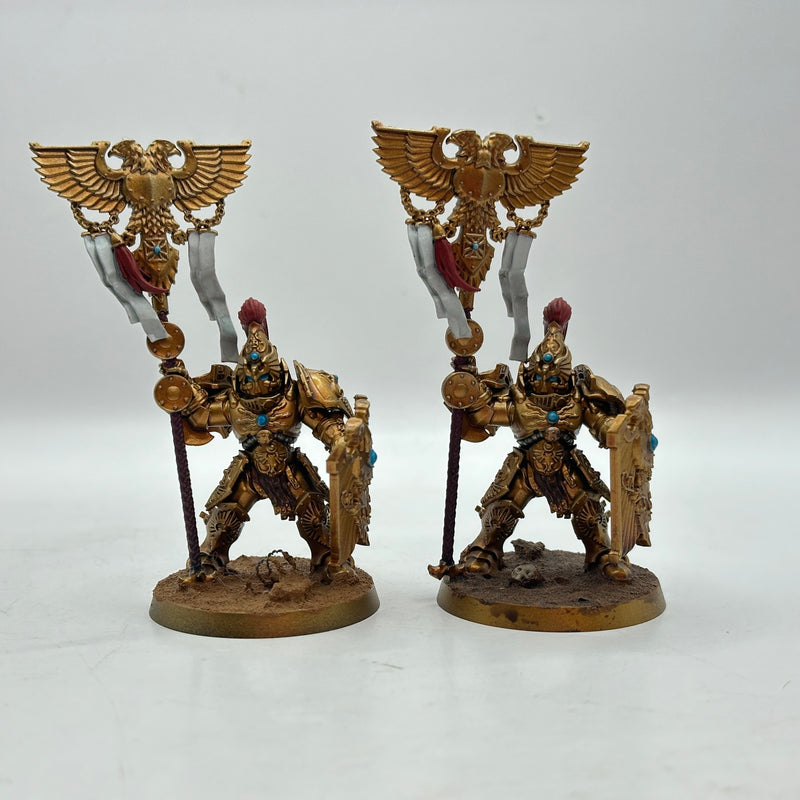 Warhammer 40k: Adeptus Custodes Vexilus Praetors - Well Painted (AT205)