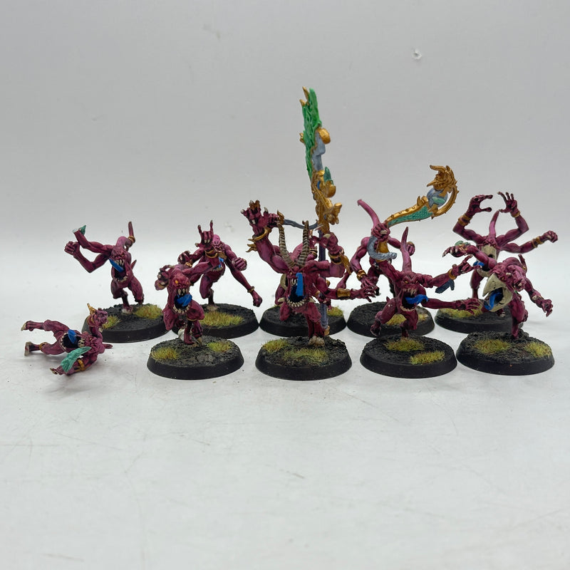 Warhammer 40k: Chaos Daemons Tzeentch Pink Horrors - Well Painted (AD119)