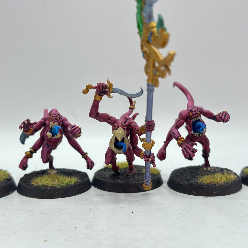Warhammer 40k: Chaos Daemons Tzeentch Pink Horrors - Well Painted (AD119)