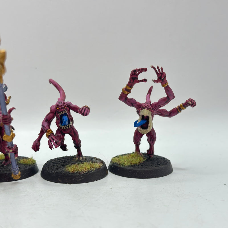 Warhammer 40k: Chaos Daemons Tzeentch Pink Horrors - Well Painted (AD119)