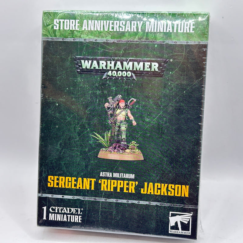 Warhammer 40k: Astra Militarum Sergeant 'Ripper' Jackson BNIB (BM106)