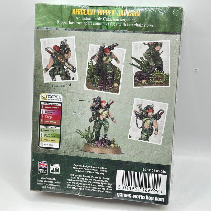 Warhammer 40k: Astra Militarum Sergeant 'Ripper' Jackson BNIB (BM106)