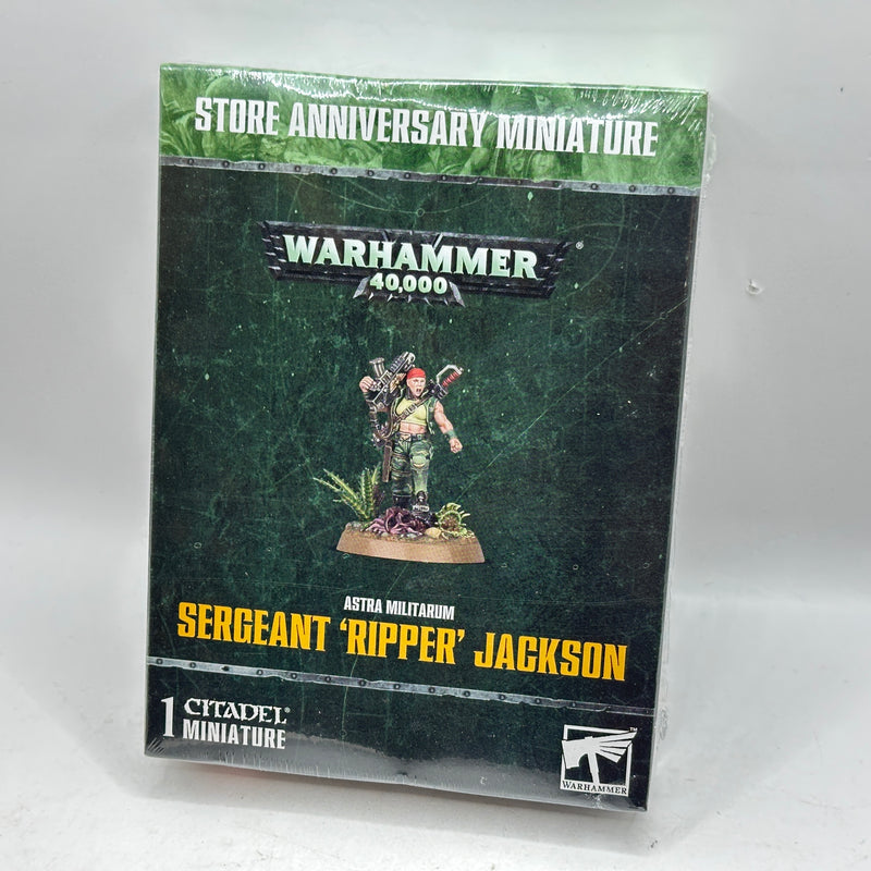 Warhammer 40k: Astra Militarum Sergeant 'Ripper' Jackson BNIB (BM105)