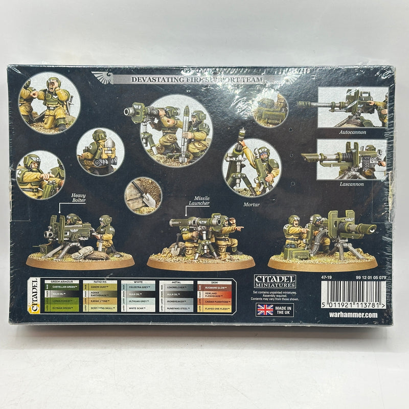 Warhammer 40k: Astra Militarum Cadian Heavy Weapons Squad OOP BNIB (BM127)