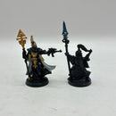 Warhammer 40k: Aeldari Eldar Metal Farseer and Warlock (AQ023)