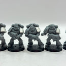 Warhammer 40k: Space Marines Tactical Marines w/ Metal Iron Hands Shoulder Pads (AD013)