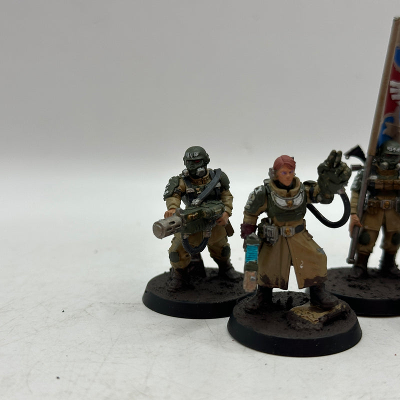 Warhammer 40k: Astra Militarum Cadian Command Squad and Commissar (BI061)
