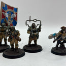 Warhammer 40k: Astra Militarum Cadian Command Squad and Commissar (BI061)