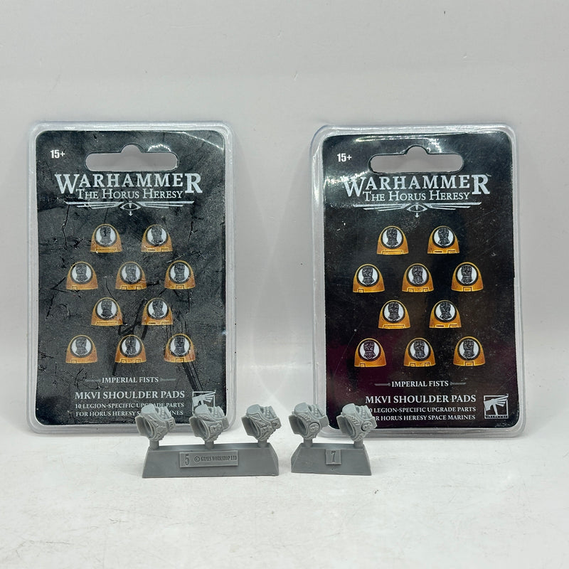 Warhammer Horus Heresy: Space Marine Imperial Fists Shoulder Pads and Phalanx Warder Torsos (BH034)