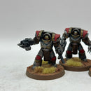 Warhammer Horus Heresy: Space Marine World Eaters Cataphractii Terminators - Well Painted (BI068)