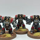 Warhammer Horus Heresy: Space Marine World Eaters Cataphractii Terminators - Well Painted (BI068)