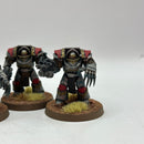 Warhammer Horus Heresy: Space Marine World Eaters Cataphractii Terminators - Well Painted (BI068)