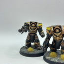 Warhammer Horus Heresy: Space Marines Iron Warriors Cataphractii Terminators - Well Painted (AI190)