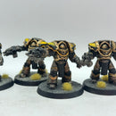 Warhammer Horus Heresy: Space Marines Iron Warriors Cataphractii Terminators - Well Painted (AI190)