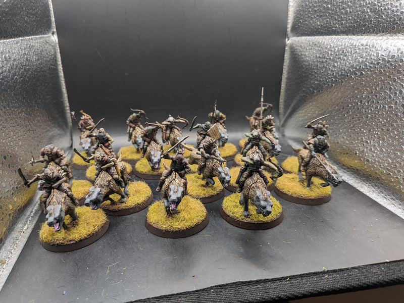 Middle-Earth SBG  Warg Riders nicely Painted (BA045) Angmar Mordor Isengard