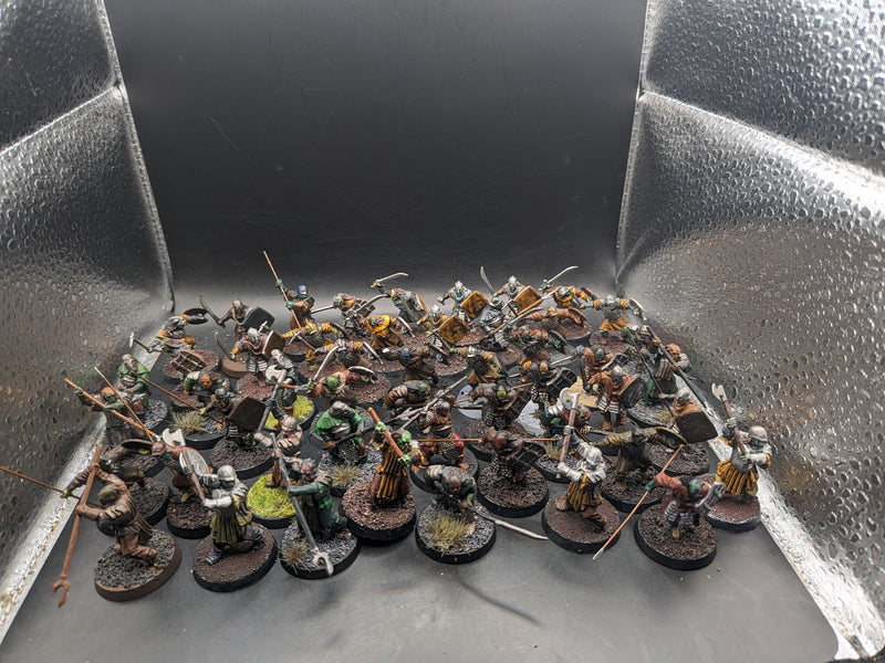 Middle-Earth SBG HORDE of Orc warriors Painted + Bonus unpainted (AZ111)