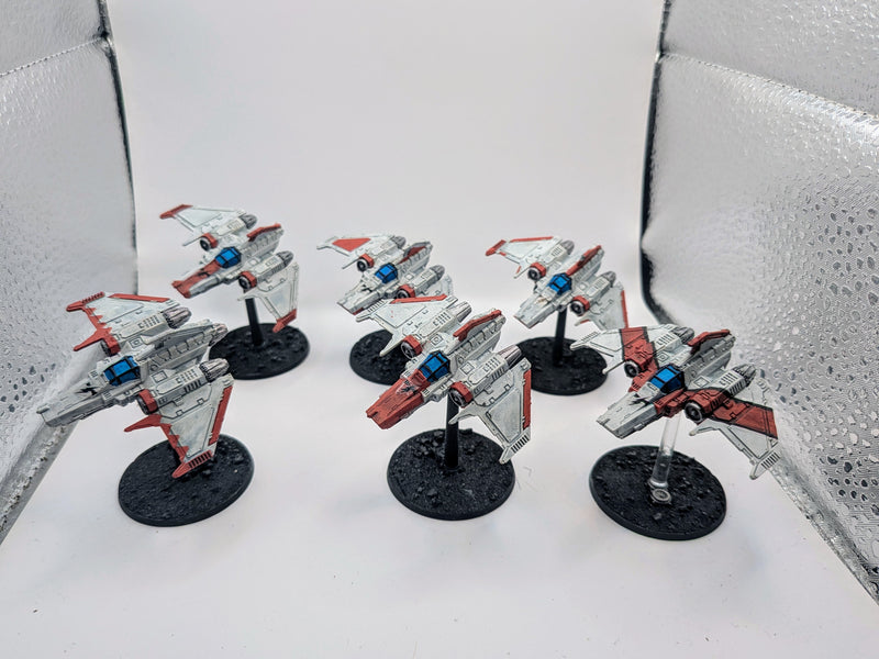 Legions Imperialis Epic Scale Xyphon Interceptors Nicely Painted (AW063)
