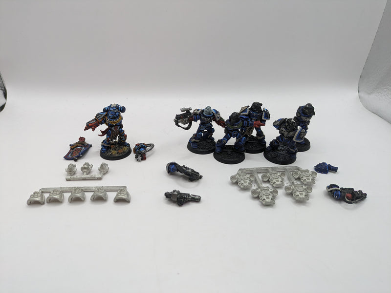 Warhammer 40k: Space Marines Crimson Fist Pedro and Veterans Metal (AF030)