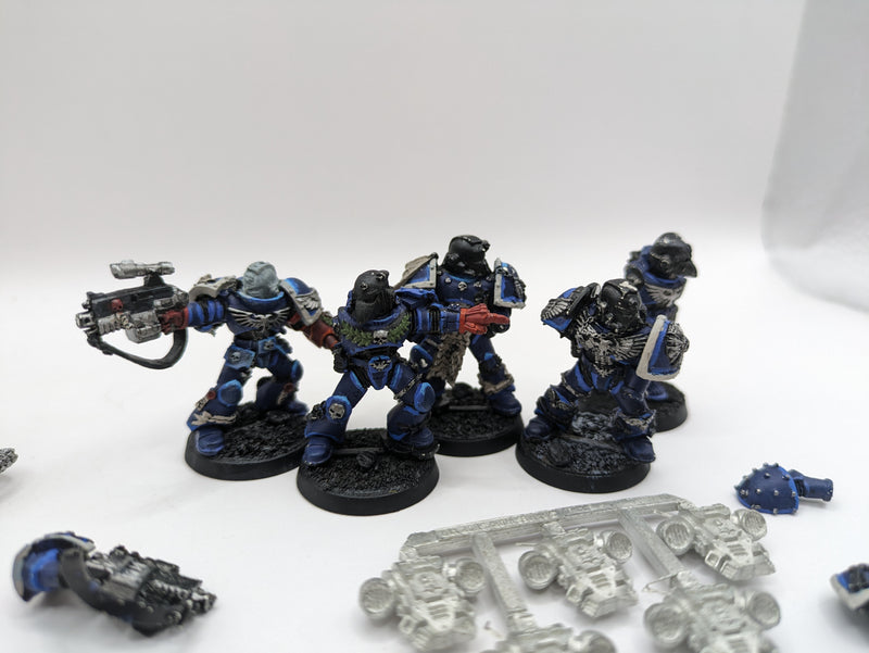 Warhammer 40k: Space Marines Crimson Fist Pedro and Veterans Metal (AF030)