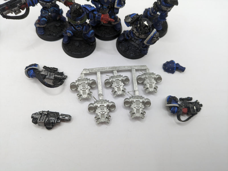 Warhammer 40k: Space Marines Crimson Fist Pedro and Veterans Metal (AF030)