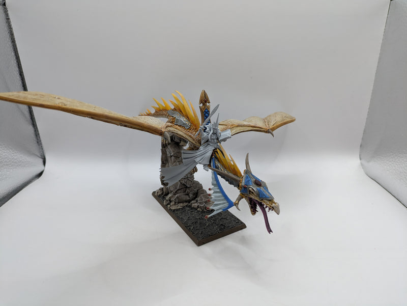 Warhammer Fantasy/Old World: High Elves High Mage on Dragon (AU057)