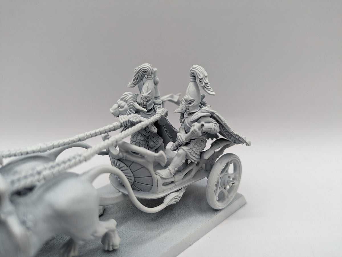 High Elf White Lion Chariot Chrace Tiranoc Elves Warhammer