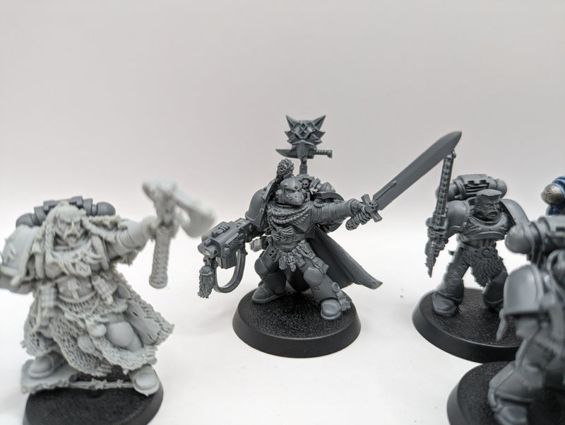 Warhammer 40k: Space Marine Space Wolves Grey Hunters, Rune Priest and Captain (BA149)