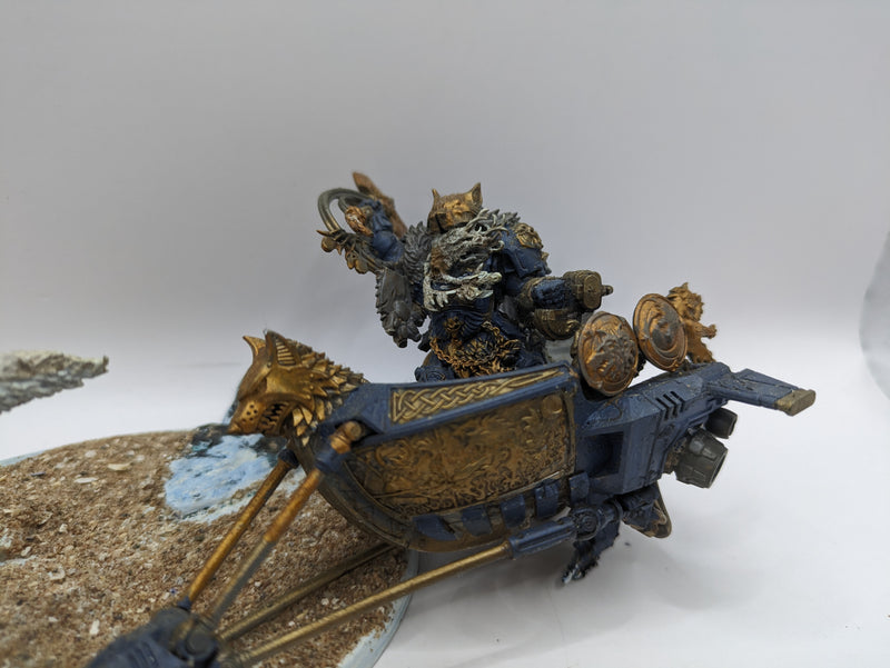 Warhammer 40k: Space Marines Space Wolves Logan Grimnar on Stormrider (AD045)