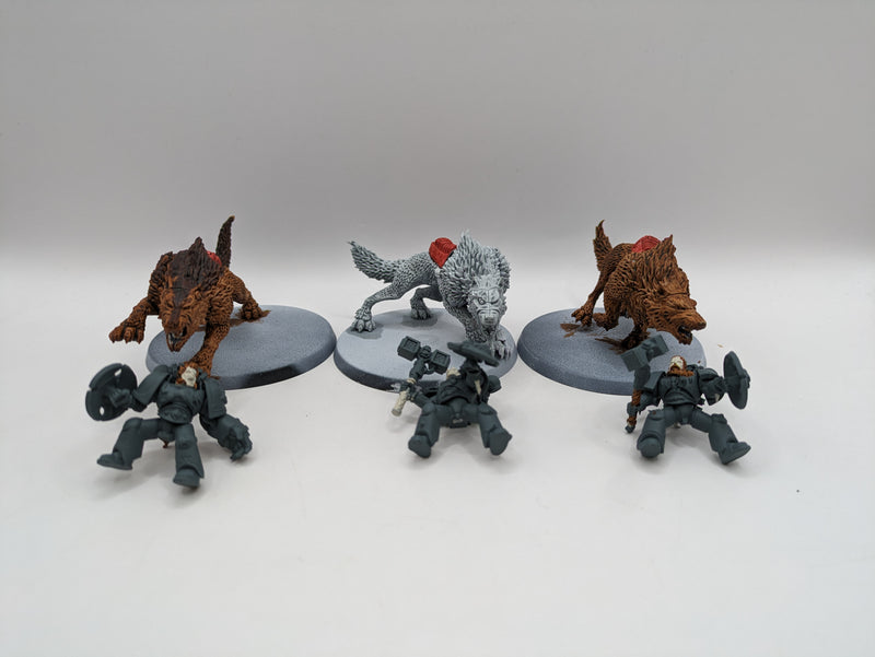 Warhammer 40k: Space Marines Space Wolves Thunderwolf Cavalry (AA042)