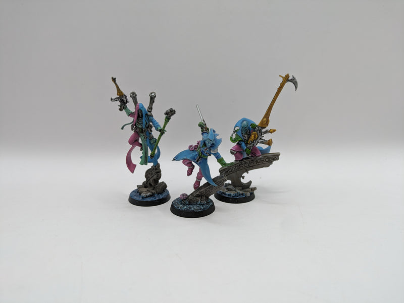 Warhammer 40k: Aeldari Harlequins Shadowseer, Death Jester and Solitaire (AD101)