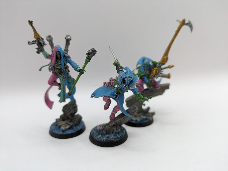 Warhammer 40k: Aeldari Harlequins Shadowseer, Death Jester and Solitaire (AD101)