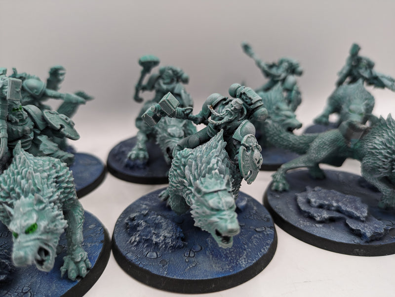 Warhammer 40k: Space Marine Space Wolves Thunderwolf Cavalry (AU010)